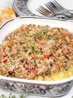 Vegetarian green lentil sauce without tomatoes.