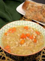 Sauerkraut soup with barley.