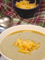 Cream of broccoli soup.