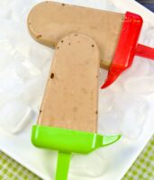 Chocolate avocado banana popsicles.