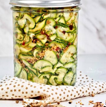 Easy pickled zucchini no canning.